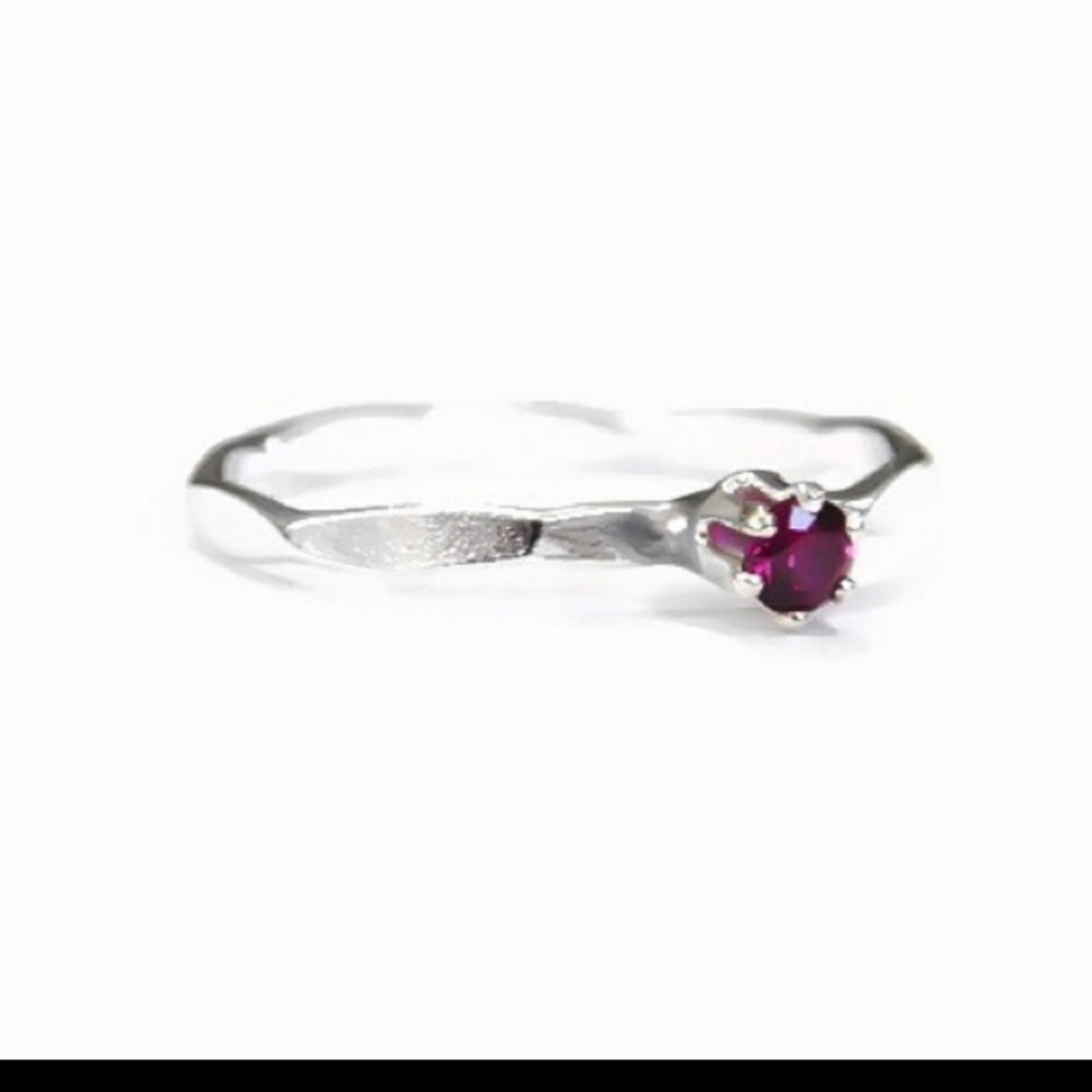 Genuine Ruby Ring, 925 sterling silver - Picture 6 of 7